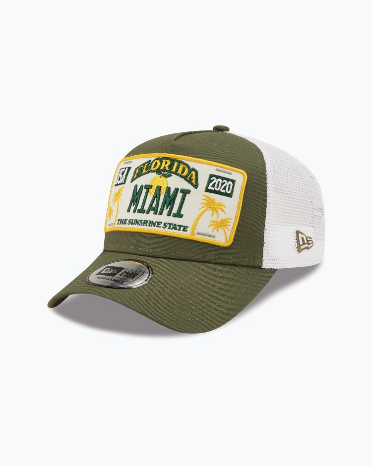 New Era Cappello License Plate Trucker Verde Unisex