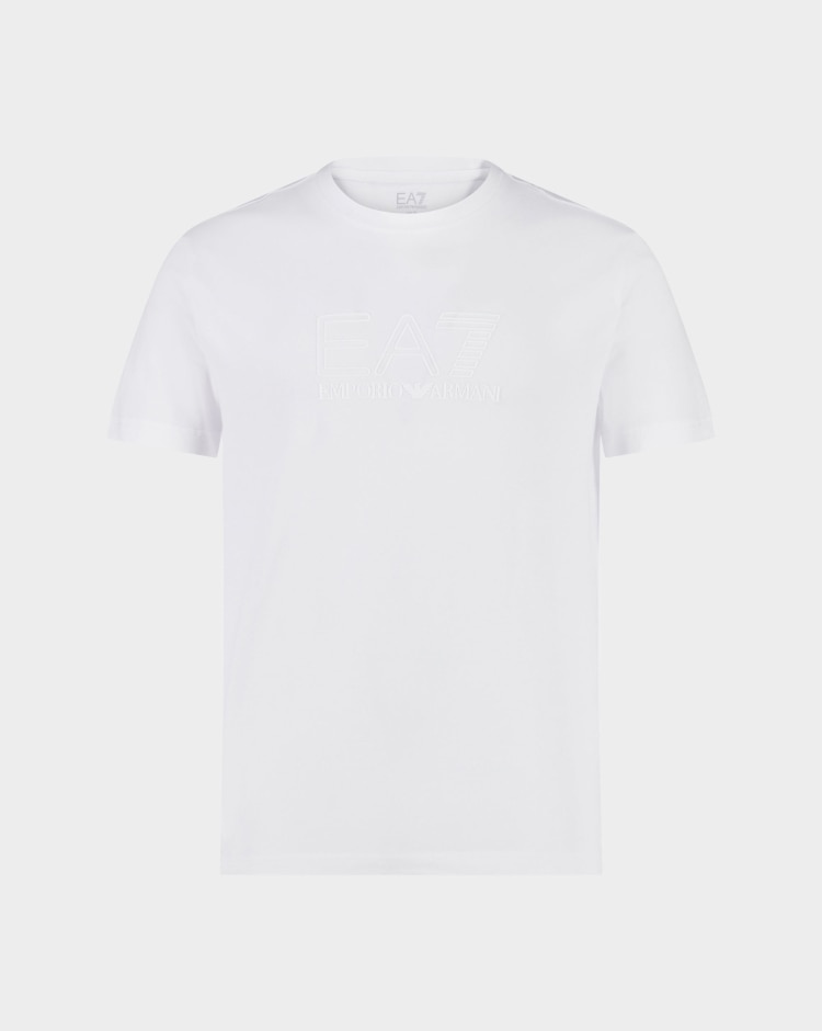 Emporio Armani EA7 T-Shirt Train Visibility Bianco Uomo