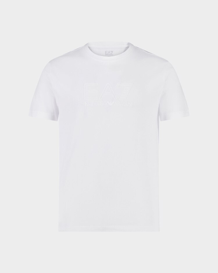 Emporio Armani EA7 T-Shirt Train Visibility Bianco Uomo