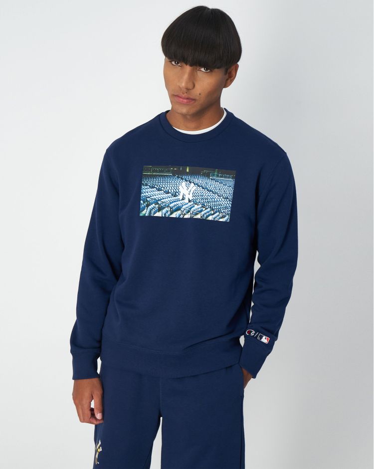 Champion Felpa Pesante MLB Blu Uomo