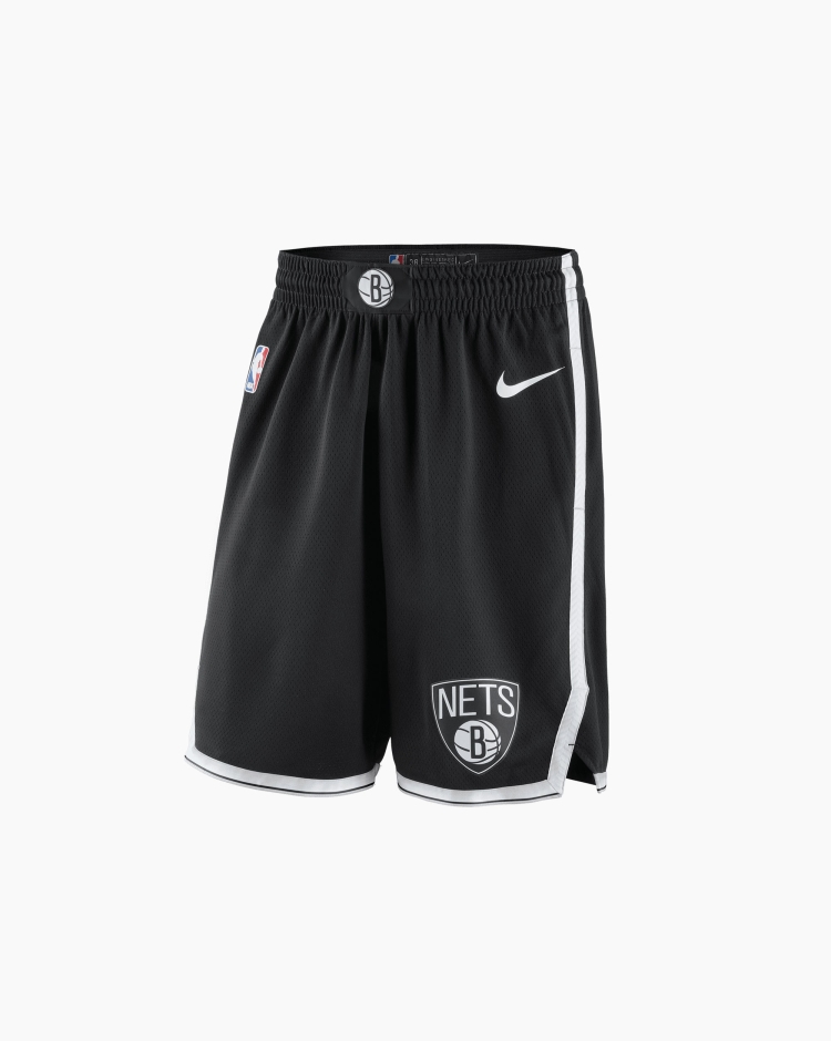 Nike NBA Shorts Brooklyn Nets Icon Edition Nero Uomo