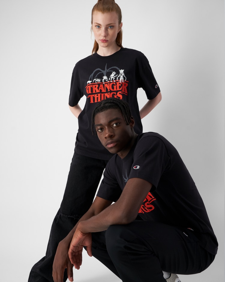 Champion x Stranger Things T-shirt Nero