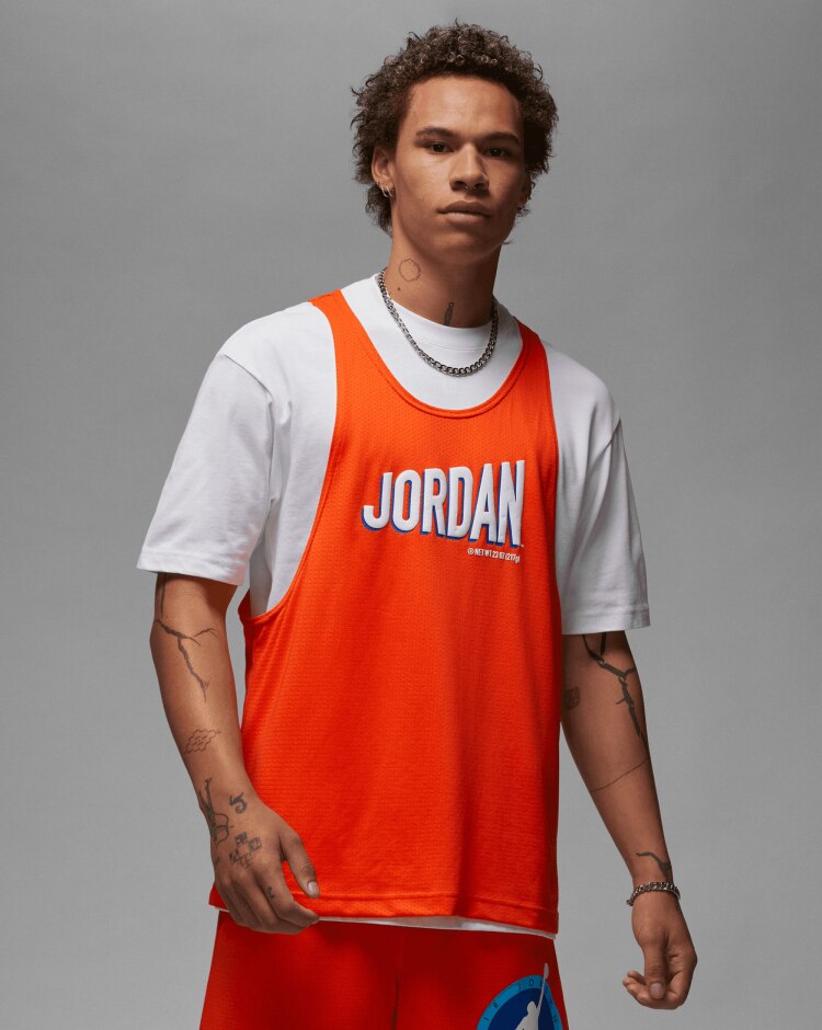 Nike Jordan T-Shirt Multistrato Flight MVP Rosso Uomo
