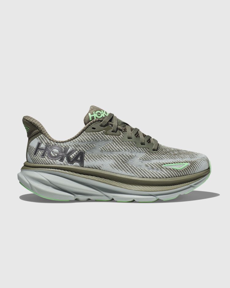 Hoka Clifton 9 Verde Uomo