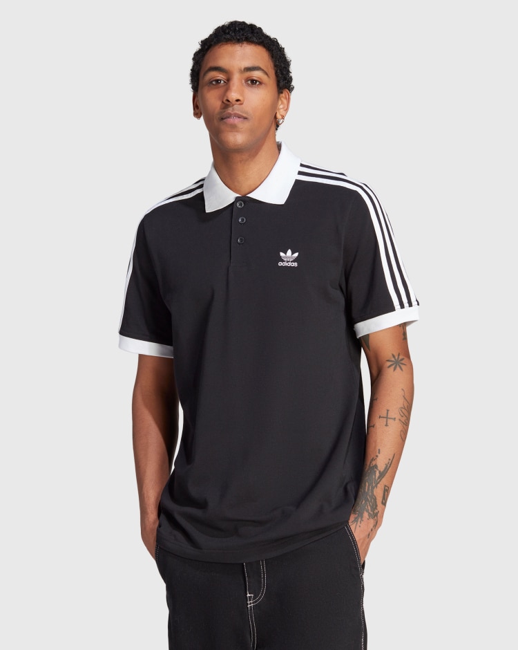 Adidas Originals Polo adicolor Classics 3-Stripes Nero Uomo