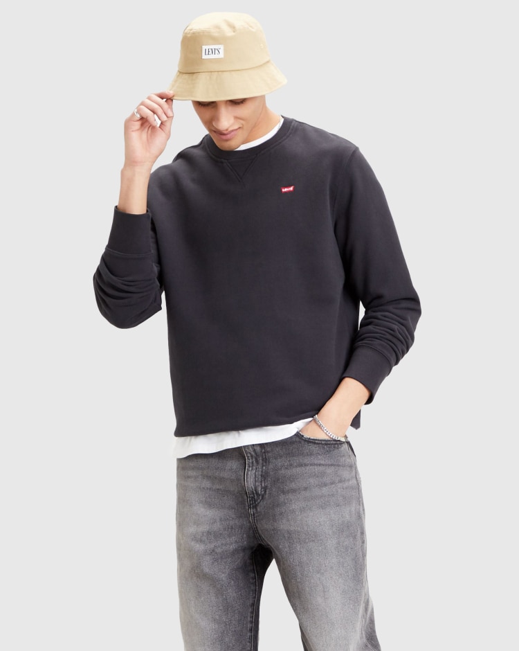 Levi's Felpa New Original Crew Nero Uomo