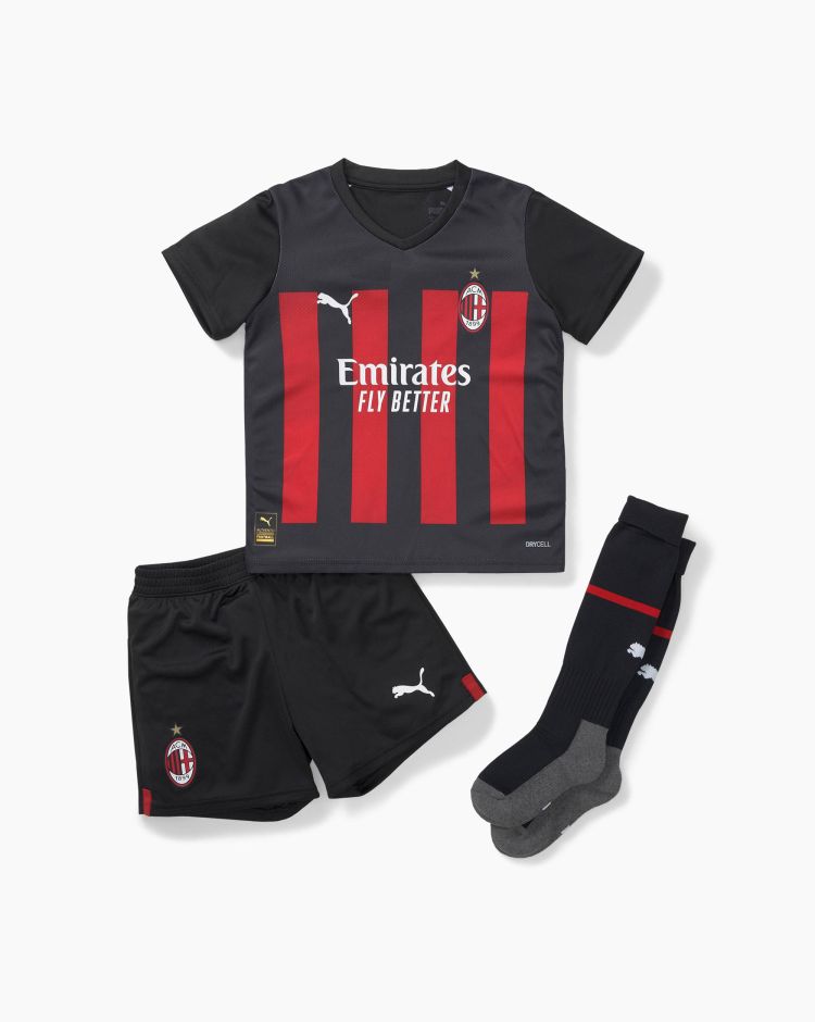 Puma AC Milan Home Minikit 2022/2023 Nero Bambino