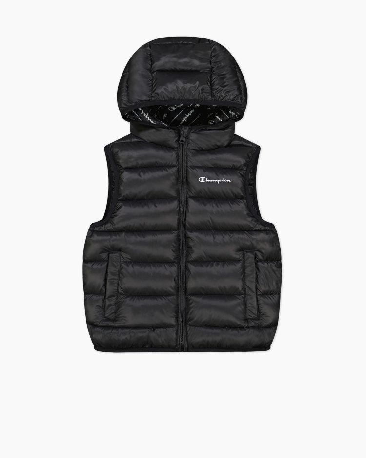 Champion Giacca Smanicata Nero da Bambino