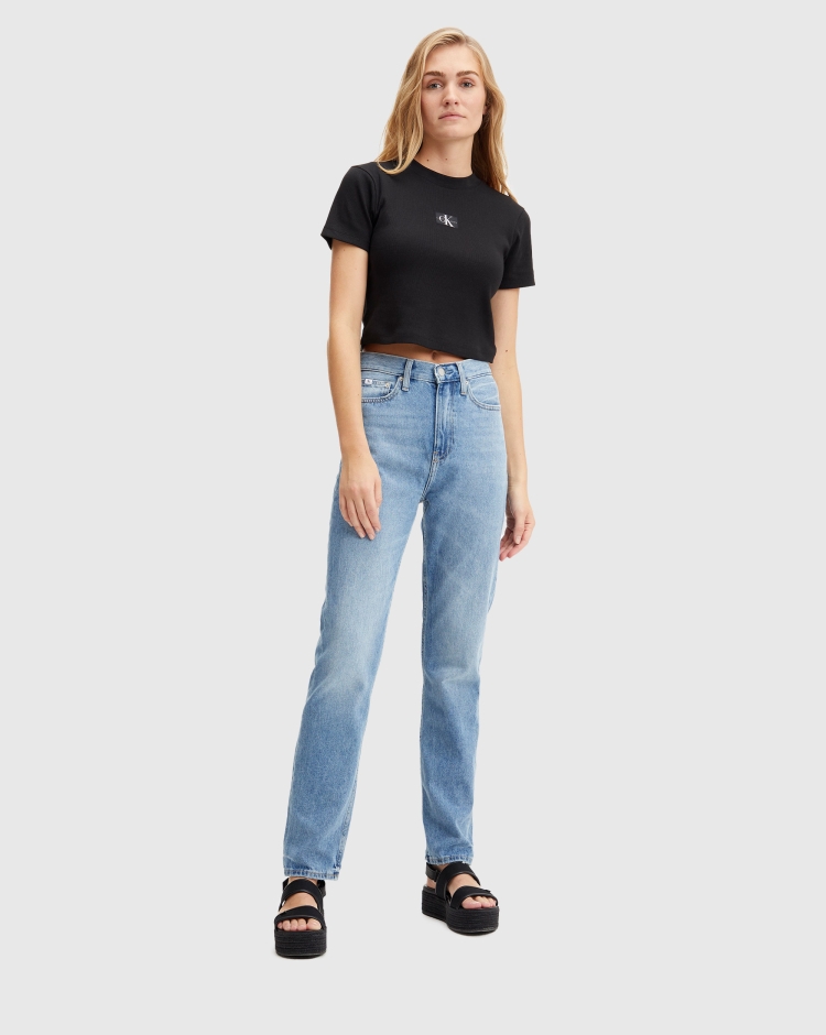 Calvin Klein Jeans Authentic Slim Straight Blu Donna