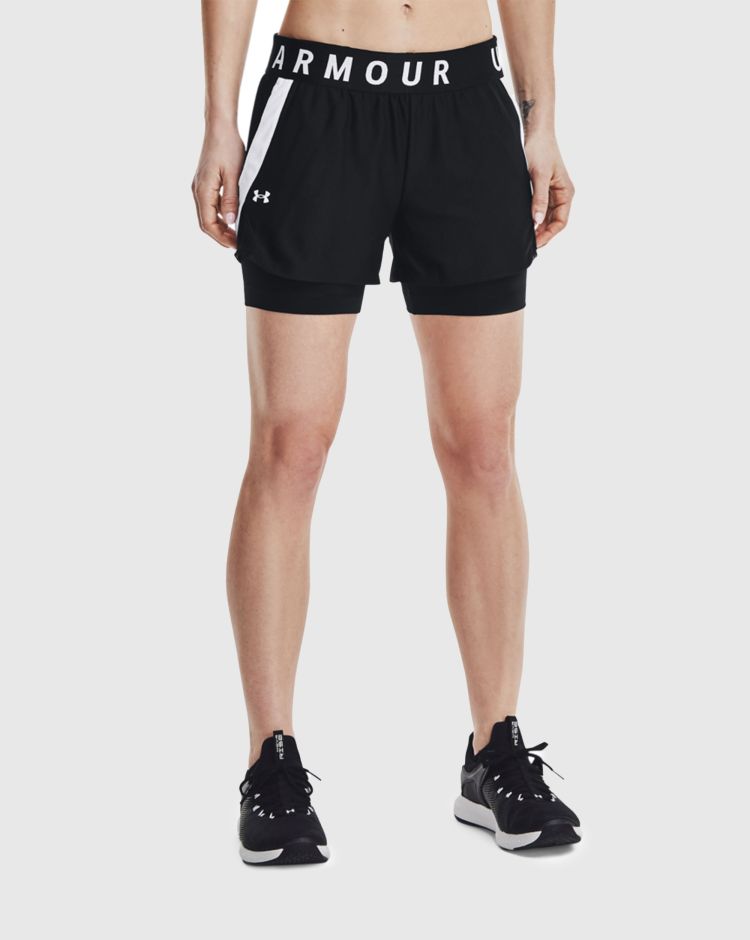Under Armour Play Up 2-In-1 Shorts Nero Donna