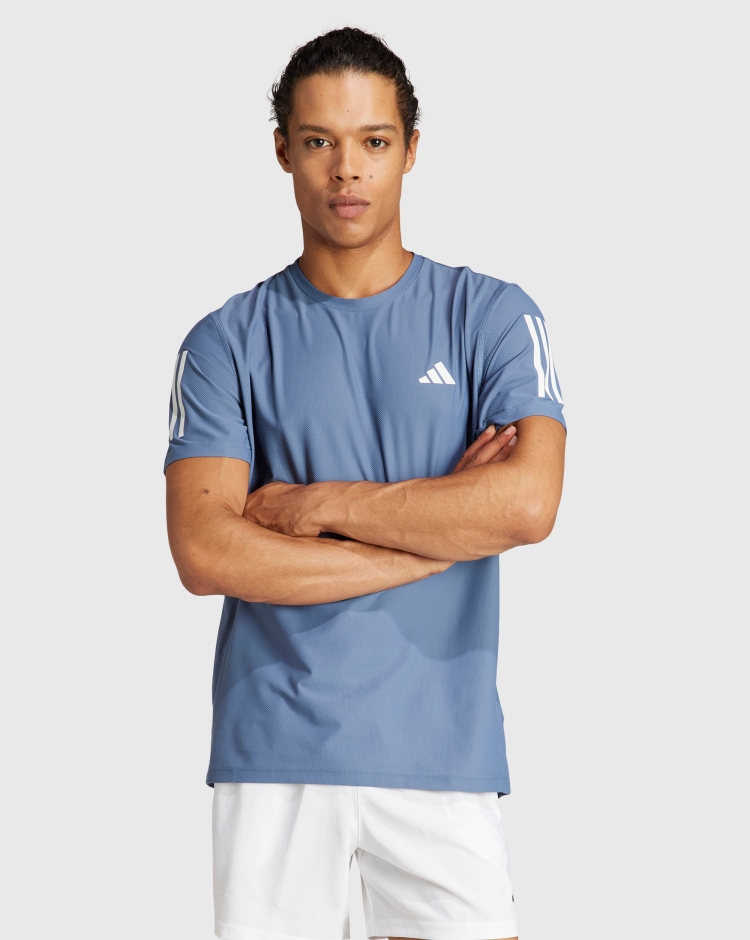 Adidas T-Shirt Own The Run Blu Uomo
