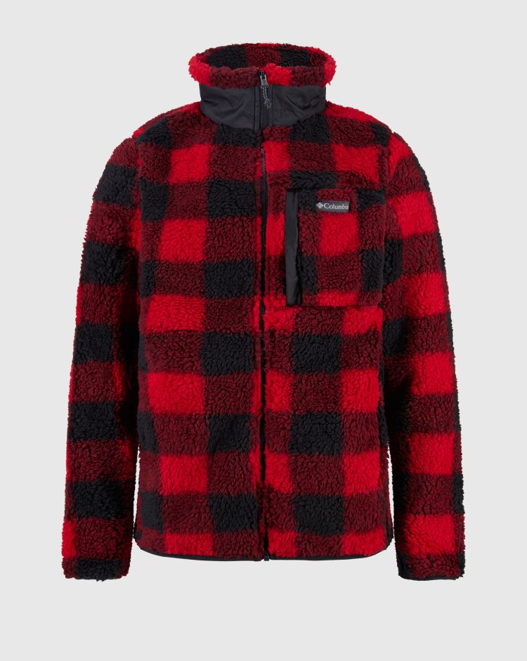 Columbia Giacca in Sherpa Winter Pass Rosso Uomo
