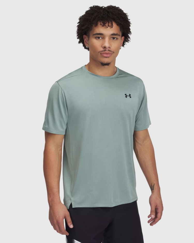 Maglia a maniche corte UA Tech™ Vent Jacquard Verde Uomo