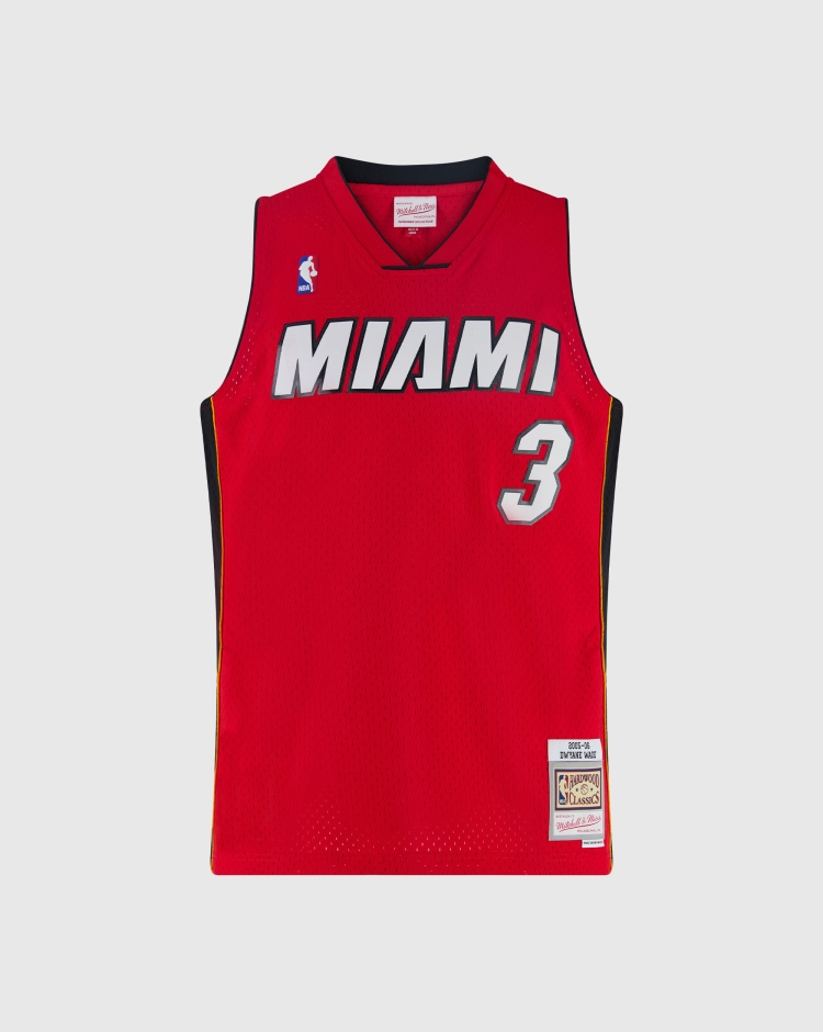 Mitchell&Ness Canotta Miami Heat 2005 - Dwyane Wade 05-06 Rosso Uomo