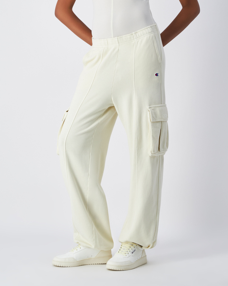 Pantaloni a Gamba Larga Time Capsule Bianco Donna