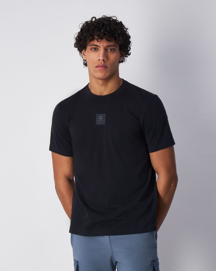 Champion T-Shirt Girocollo Nero Uomo