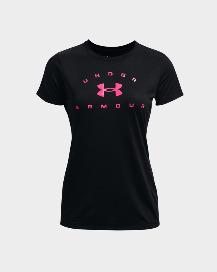 Under Armour T-Shirt Tech Solid Logo Nero Donna