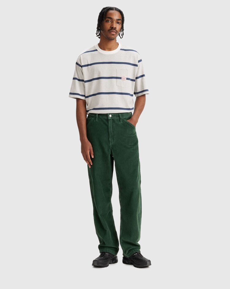 Pantaloni Jeans Carpenter 568 Stay Loose Verde Uomo