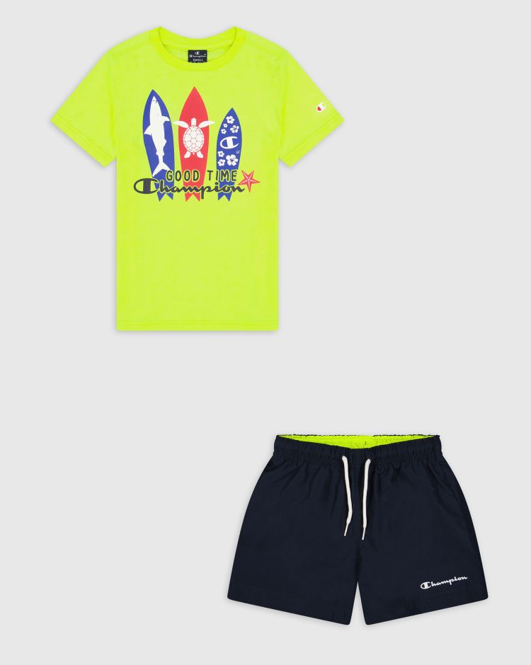 Champion Completo Da Spiaggia - Bambino Giallo Bambino