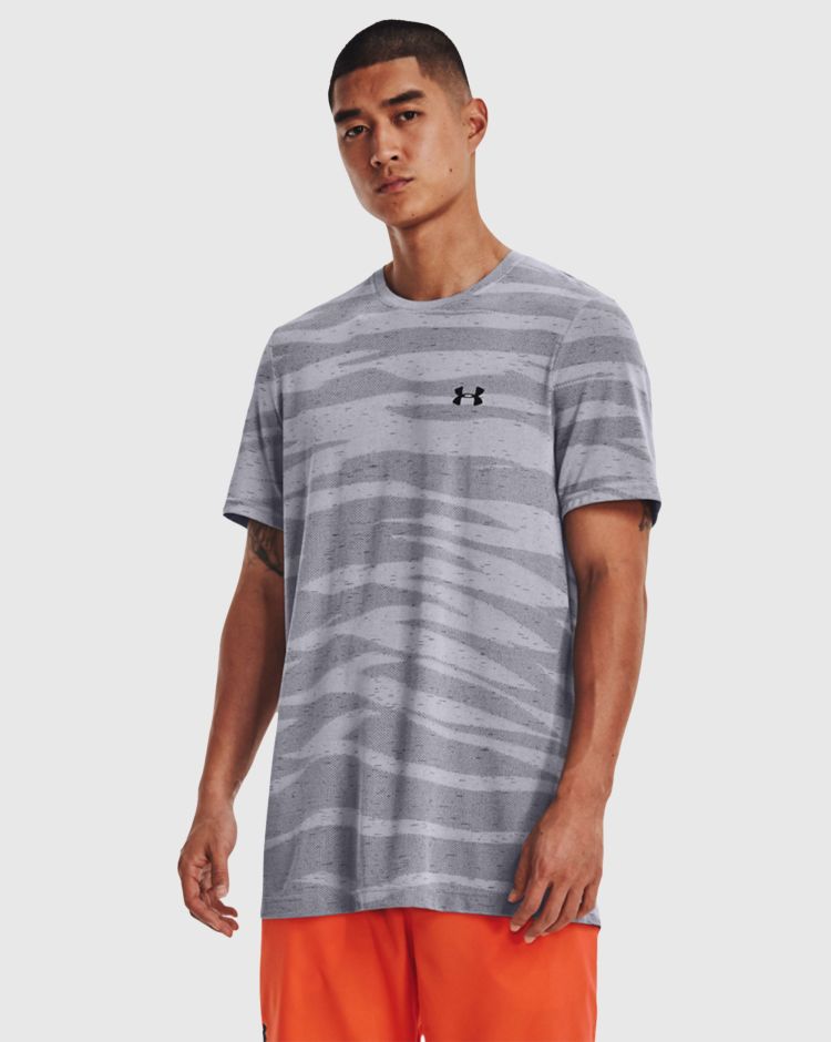Under Armour Maglia a maniche corte UA Seamless Wave Grigio Uomo