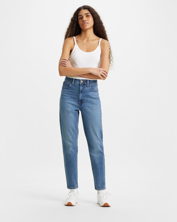 Levi's Mom Jeans a Vita Alta Blu Donna