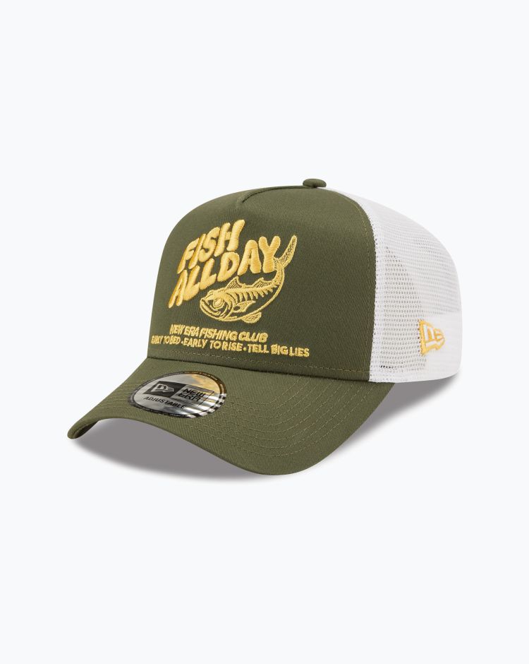 New Era Cappello Ne Fishing Trucker Verde Unisex