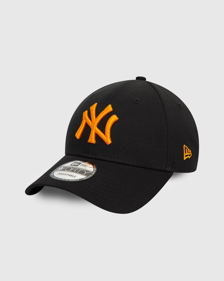 9FORTY Cappellino Regolabile New York Yankees Nero e Arancio Unisex Adulto
