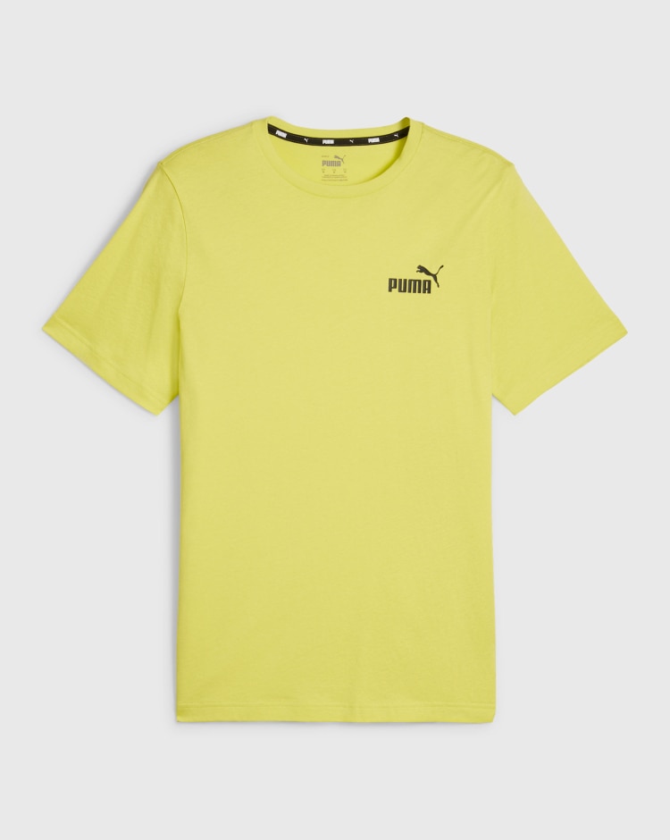Puma T-Shirt Essentials Small Logo Giallo Uomo