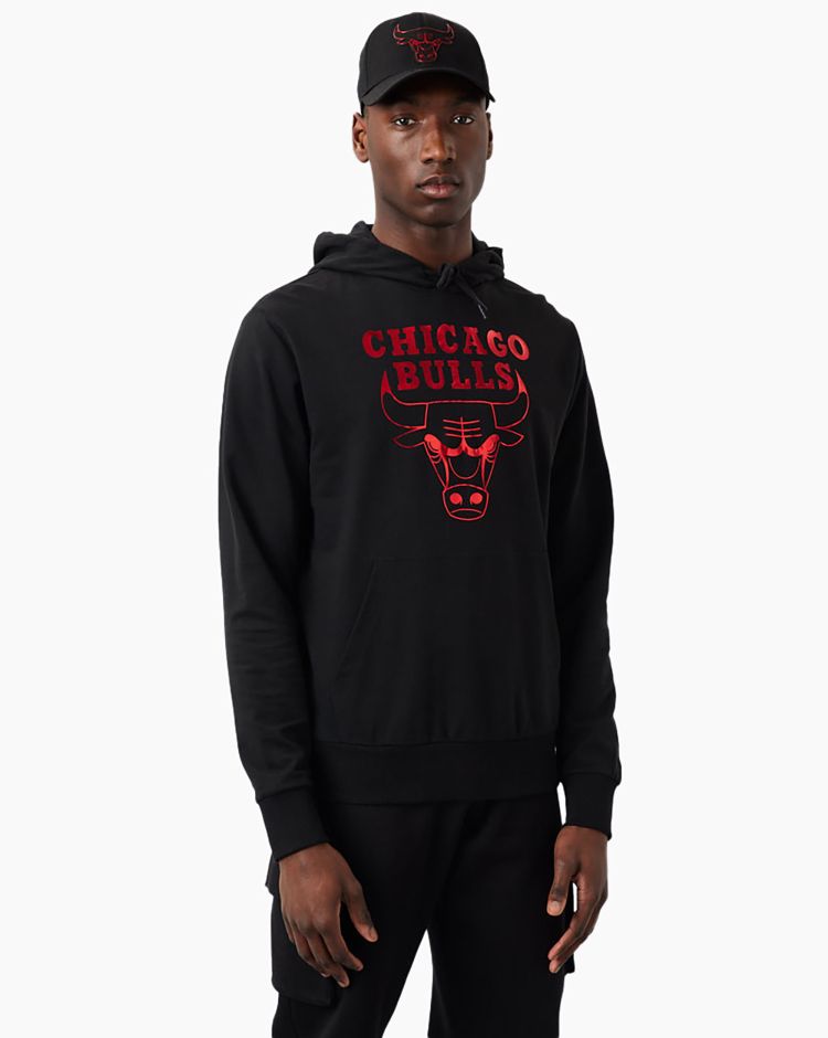 New Era Felpa NBA Chicago Bulls Nero Uomo