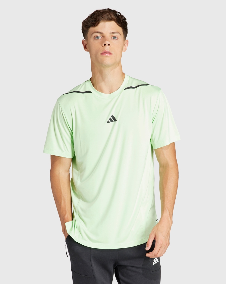 Adidas T-Shirt Designed for Training adistrong Workout Verde Uomo