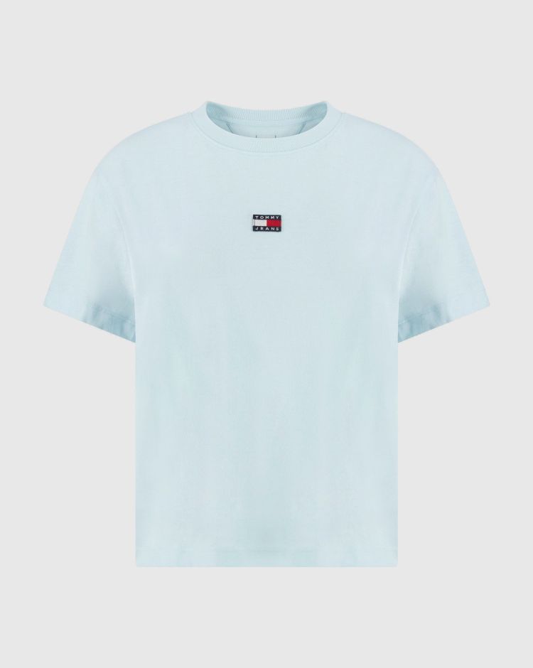 Tommy Hilfiger T-Shirt Classic Fit Badge Blu Donna