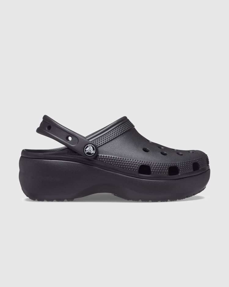 Crocs Classic Platform Clog Nero Donna