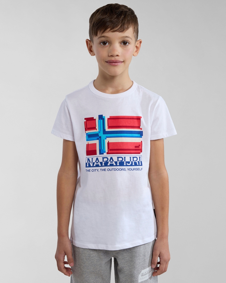 Napapijri T-Shirt Liard Bianco Bambino