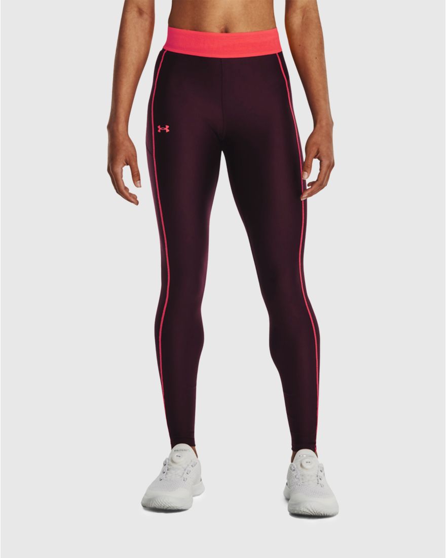 Under Armour Leggings HeatGear® Branded Waistband Marrone, 41% OFF