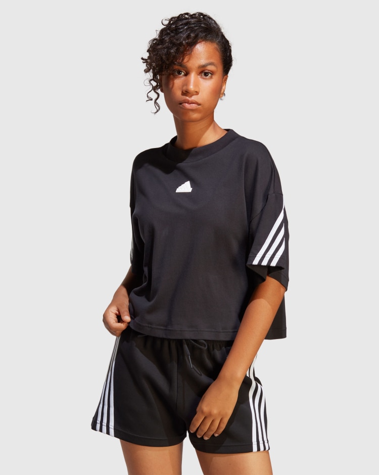 Adidas T-shirt Future Icons 3-Stripes Nero Donna