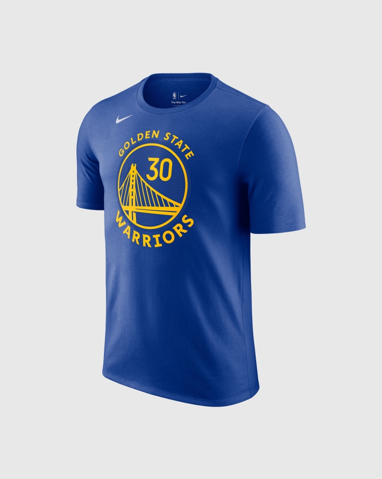 Nike NBA T-Shirt Golden State Warriors Curry Blu Uomo