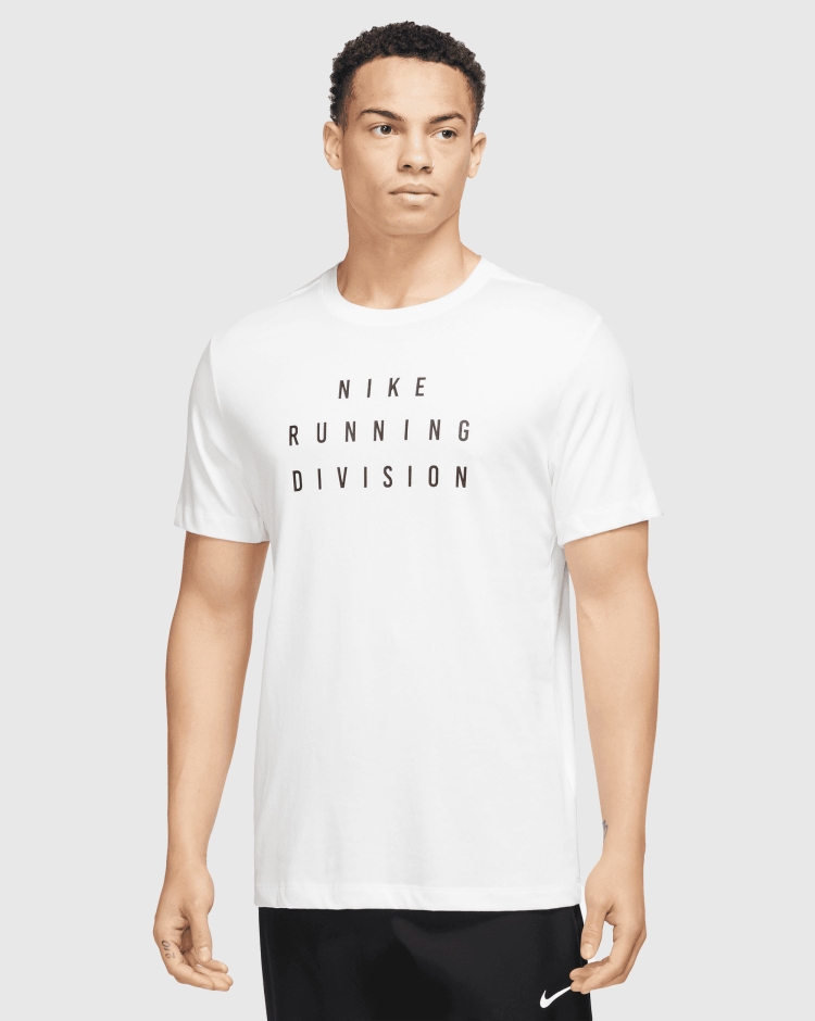 Nike T-Shirt Dri-FIT Run Division Bianco Uomo