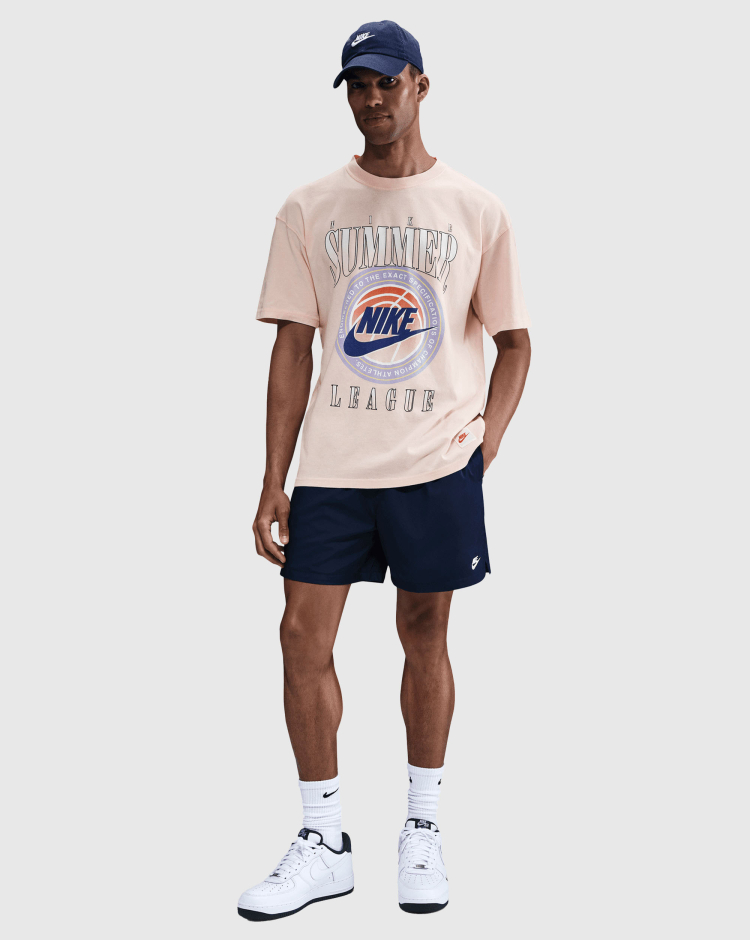 T-Shirt da Basket Max 90 Arancio Uomo