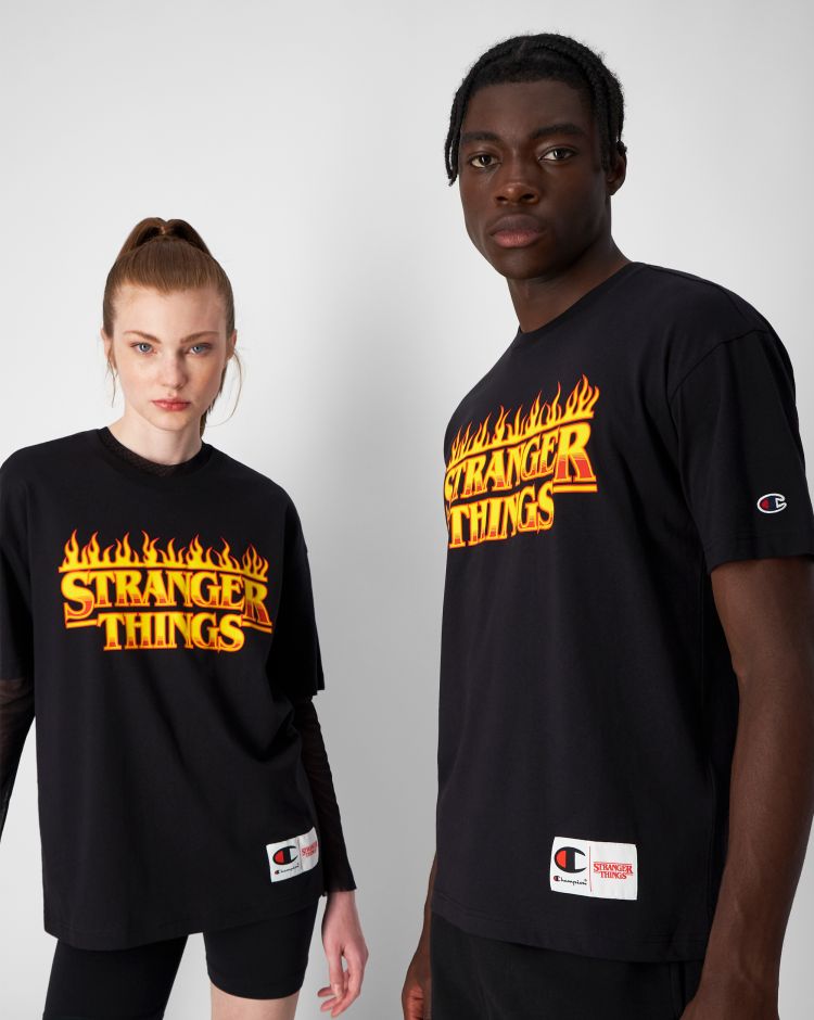 Champion x Stranger Things T-shirt Nero