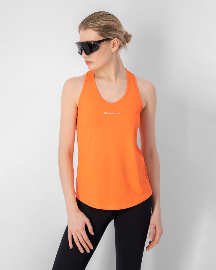 Champion Canotta Tech Ad Asciugatura Rapida Rosso Donna