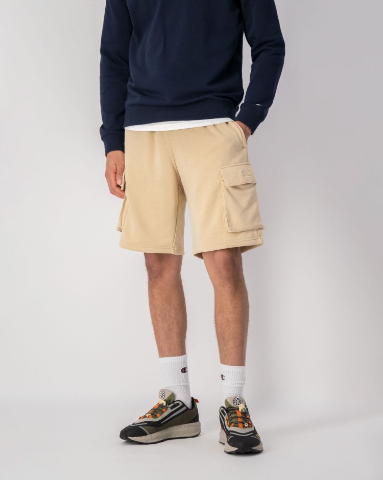 Champion Shorts Cargo Con C Logo Marrone Uomo