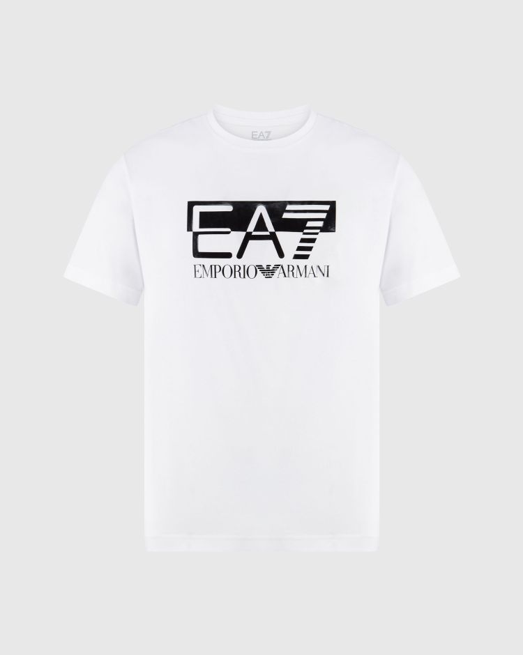 Emporio Armani EA7 T-Shirt Train Visibility Bianco Uomo