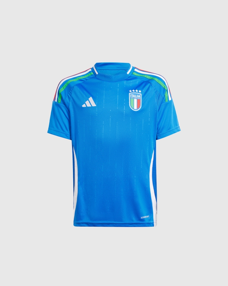 Adidas Maglia Home Italia 2024 Azzurri Bambino