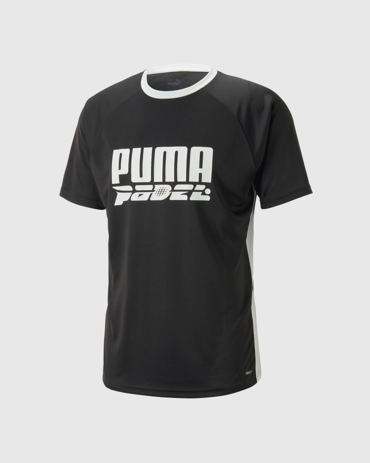 Puma T-Shirt Teamliga Padel Logo Nero Uomo