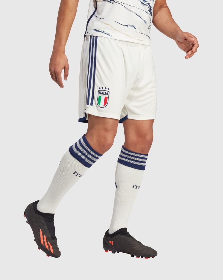 Adidas Italia 23 Short Away Bianco Uomo