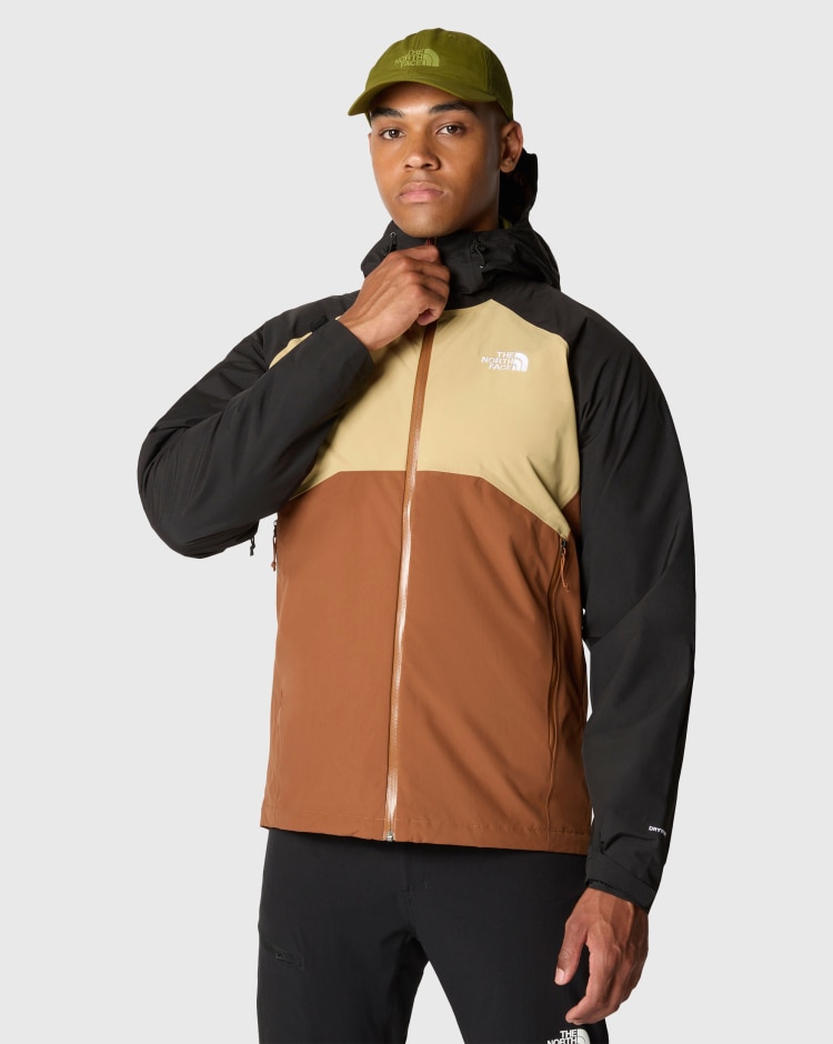 The North Face Giacca Con Cappuccio Stratos Marrone Uomo