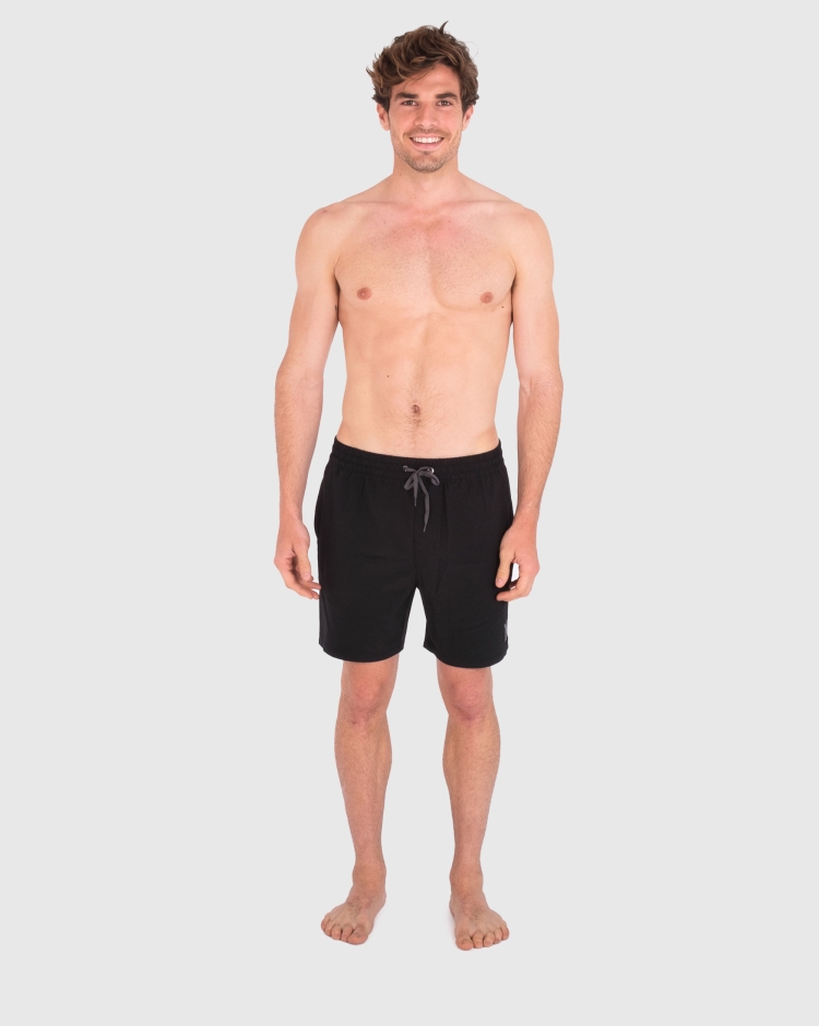 Hurley Beachshort One and Only Solid Volley 17 Nero Uomo