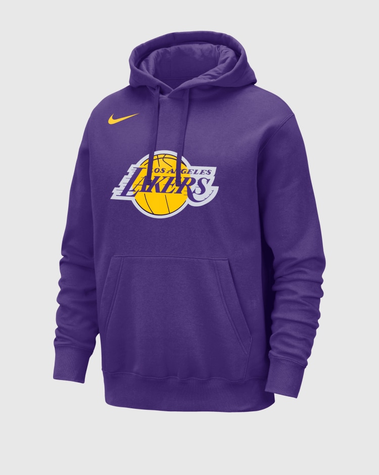 Nike NBA Felpa Con Cappuccio Los Angeles Lakers Viola Uomo