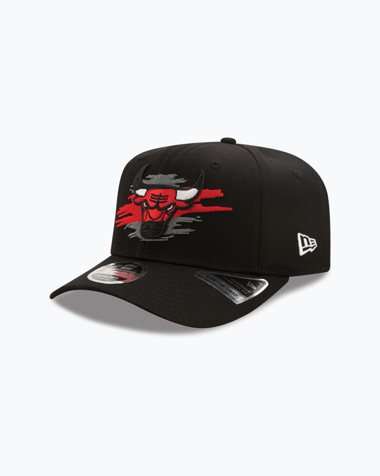 New Era Cappello Tear Logo 9Fifty Chicago Bulls Nero Unisex