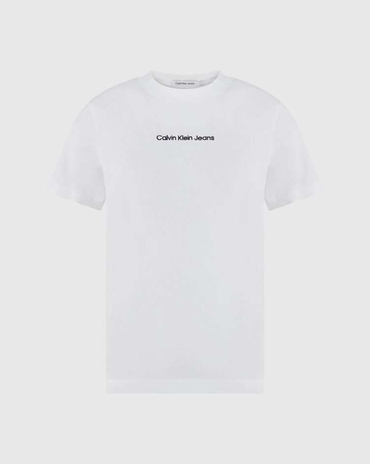 Calvin Klein T-Shirt Institutional Bianco Donna